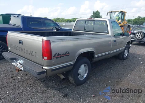 1998 Chevrolet K1500 Fleetside из США, поврежденный, VIN 1GCEK14M5WZ116429